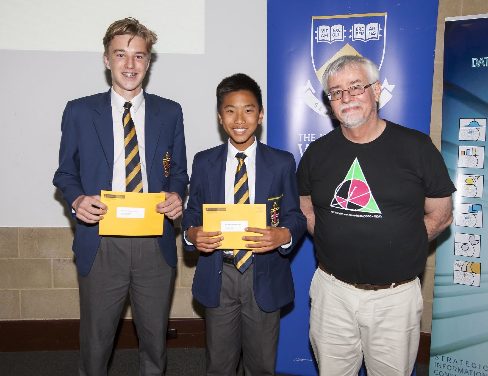 Team Award for Excellence Jason Luc Daniel Jones CCGS Christ Church